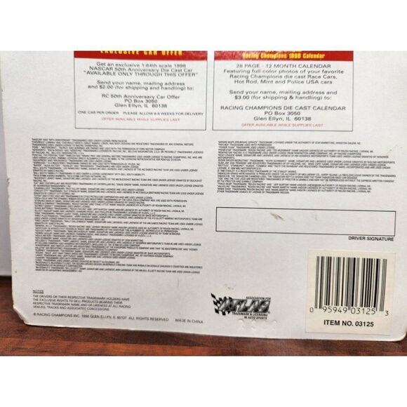 Racing Champions 50th Anniversary Team Transporter #10 Ricky Rudd Tide Racing - Picture 7 of 7